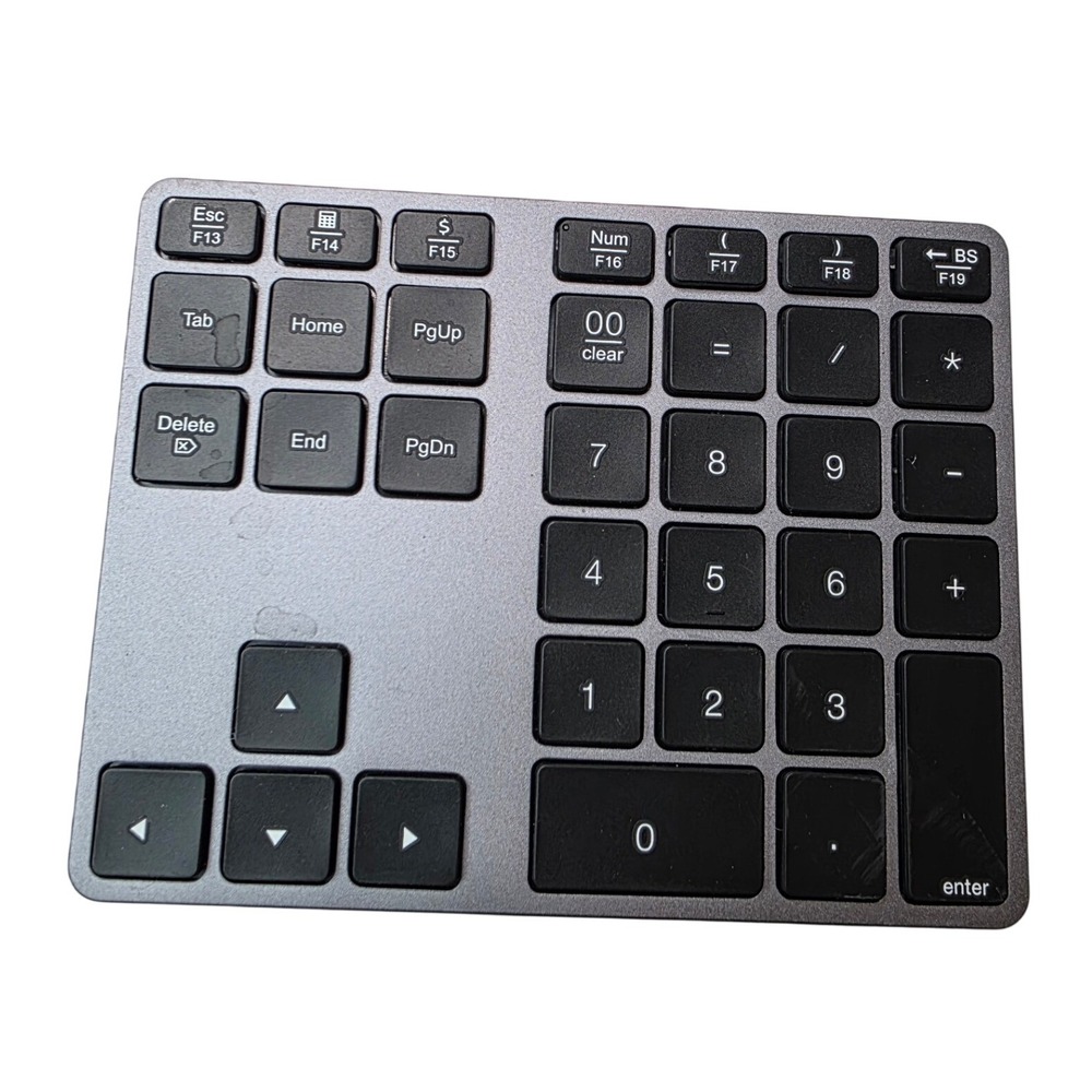 Wireless‎ Bluetooth Numeric Keypad 34 Keys Slim External Numpad Space USB-C A6